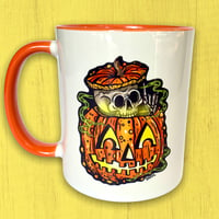 Image 1 of Skele-jack-o-lantern Mug