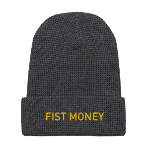 Image of FIST MONEY - Dark Waffle beanie