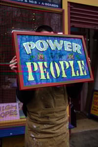 Image 1 of ‘Power to the People’ Gold on Glass Piece