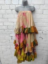 Image 6 of Wanderlust maxi tiered skirt/ Bandeau Dress-Sandstorm