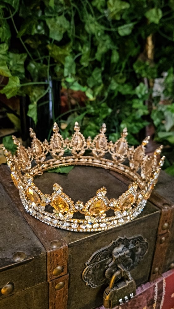 👑The Armored Kingdom Crystallized Honey Crown (Gold)