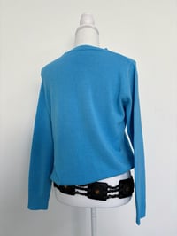 Image 2 of Oversized blue sweater // L