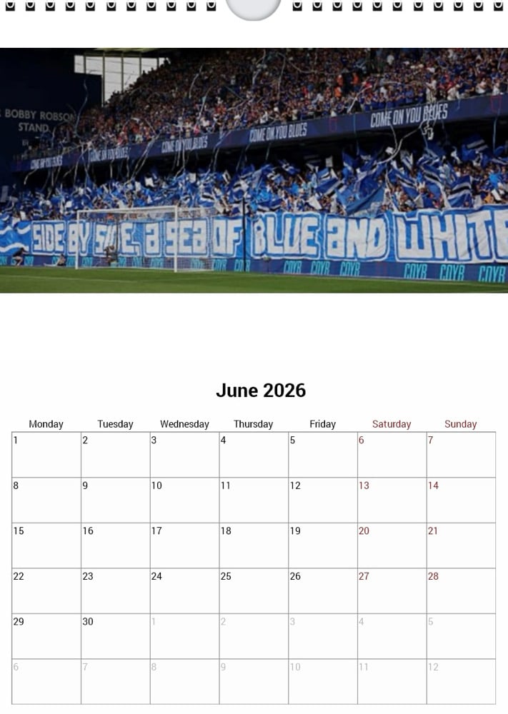 BLUE ACTION 2026 CALENDAR