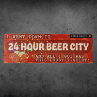 24 Hour Beer City Bumper Sticker