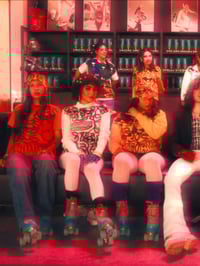 Image 2 of 0FD ORANGE AIRBRUSH FACE TEE