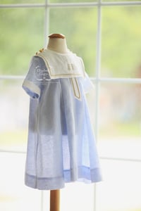 Image 1 of Linen Seaside Portrait Dress & Bubble