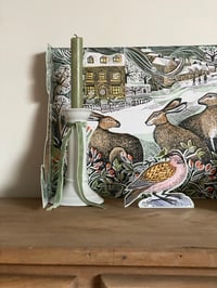 Image 5 of Calendrier de l'Avent lièvres et oiseaux