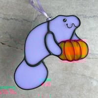 Manatee with Pumpkin v.2