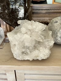 Image 15 of Large Clear Quartz Points Cluster Statement Piece #2133