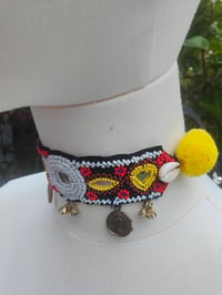 Image 5 of Festie choker - pompoms