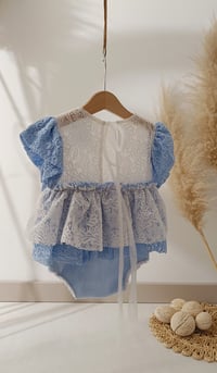 Image 3 of Photo prop | Baby dress for photo shoots | Nella | age 12-18 months | blue