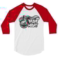 Image 1 of "Brave Heart"  3/4 Sleeve Shirt
