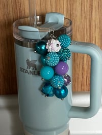 Image 1 of Star Shine Blueberry Milk Tumbler Straw Bauble