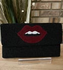 Crave Lips Handbag (Black)