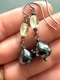 Image 17 of hematite disco ball earrings