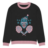 Image 11 of Psycho Clown Pink and Blue Knitted crew neck sweater