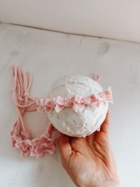 Image 2 of pink velvet bow halo