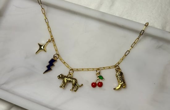 Image of Vegas charm necklace