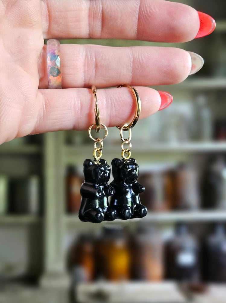Image of Black Gummy Bears *SILVER AND GOLD OPTIONS*