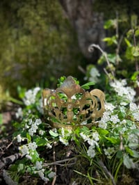 Image 14 of Authentique couronne du XIXème siècle en laiton martelé, ajustable! 