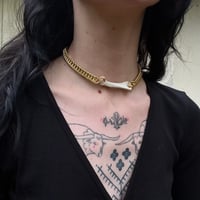Image 4 of Brass Small Bone Necklace