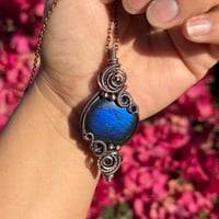 Image 1 of Double Swirl, Blue Labradorite Pendant 💙