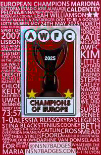 Image 1 of AWFC Champions of Europe 2025: PRE-ORDER