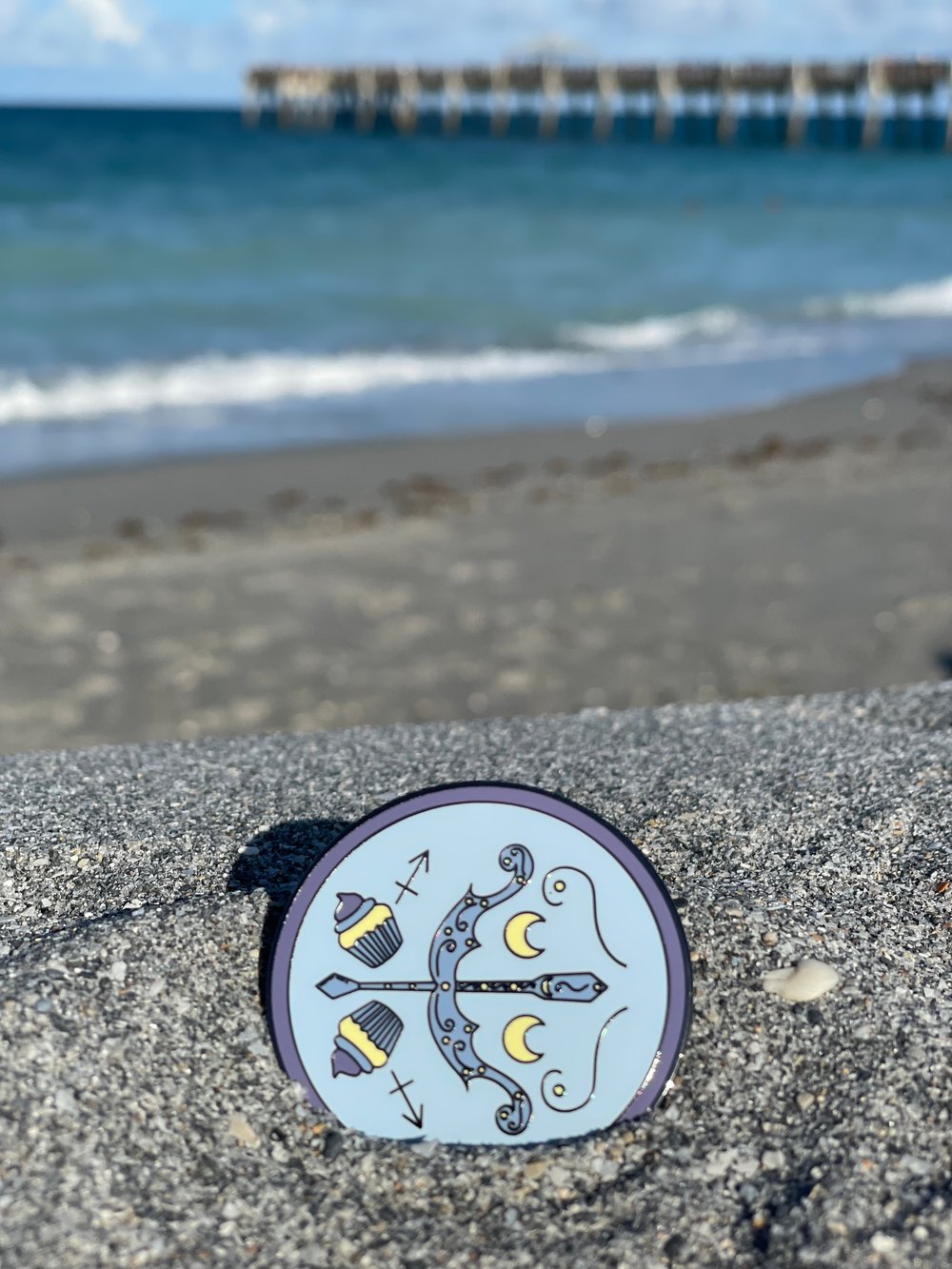 Image of Sagittarius Cupcake Pin