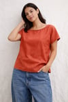 Ready Made Orange T Top sizes 8 & 16