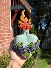 Small floral sacred heart