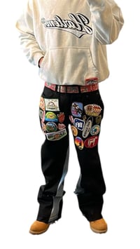 Image 3 of VV Patchwork Flare Denim