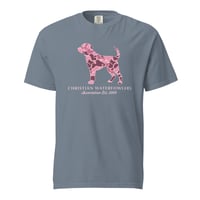 Image 3 of Christian Waterfowlers Pink Camo Lab Camo Unisex garment-dyed heavyweight t-shirt