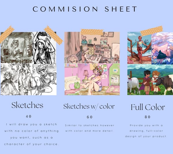 Image of Commision Sheet