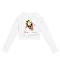 Image 1 of Women HEALING PROCESS Recycled long-sleeve crop top
