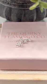 Image 1 of Sterling Silver Knot Dinky Studs