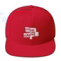 Image 1 of White Paisley Logo Snapback 2