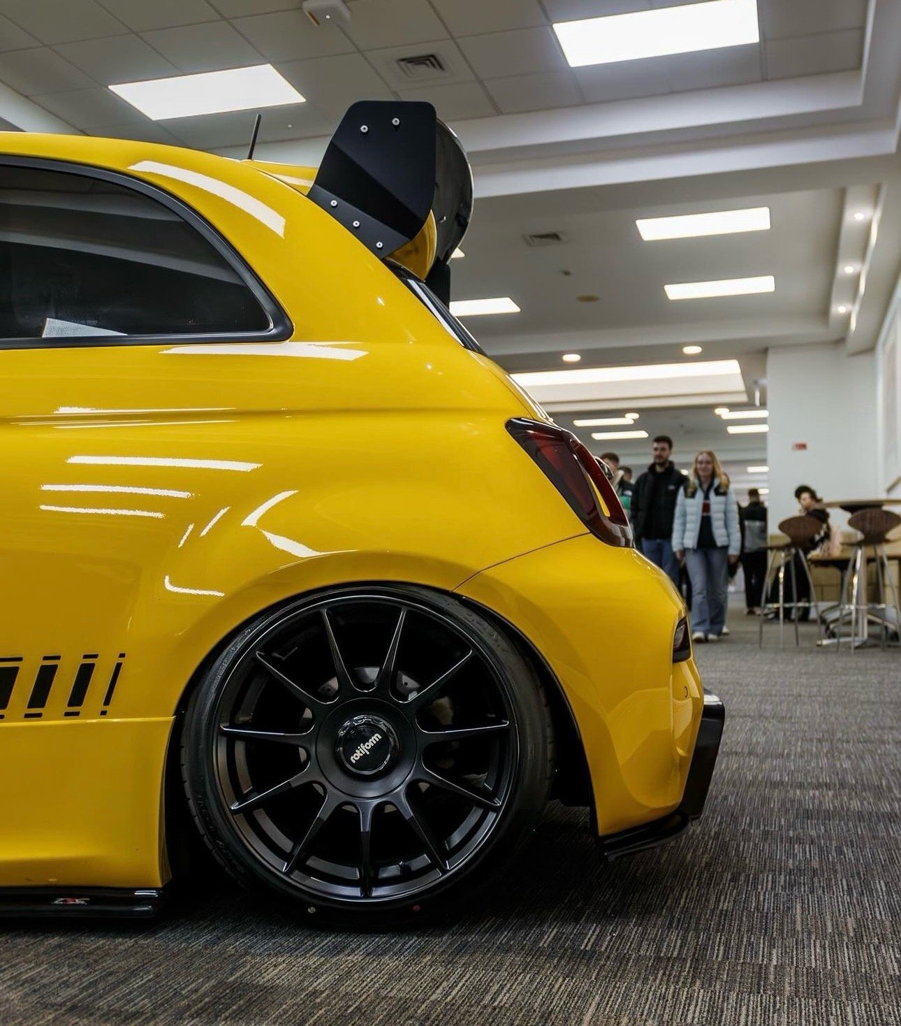 Fiat 500 / 595 / 695 - Track Spoiler Version (Carbon or Fibre Glass blade)  | Track Car Aero