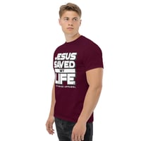 Image 4 of Jesus Saved My Life Men's Tee