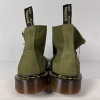 Image 3 of DR DOC MARTENS 101 MADE IN ENGLAND SUEDE ANKLE BOOTS MENS SIZE 11 GREEN DESERT OASIS 6 EYE NEW