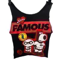 Image 1 of Famous patchwork crop top 