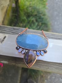Image 3 of Electroformed Aquamarine necklace