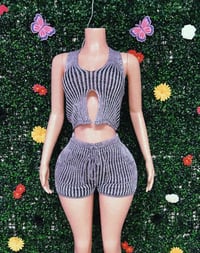 Black Stripe 2 piece Set