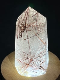 Image 1 of Red Rutile & Quartz Generator #2419