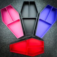 Image 7 of Black & Red Coffin Jewelry Box