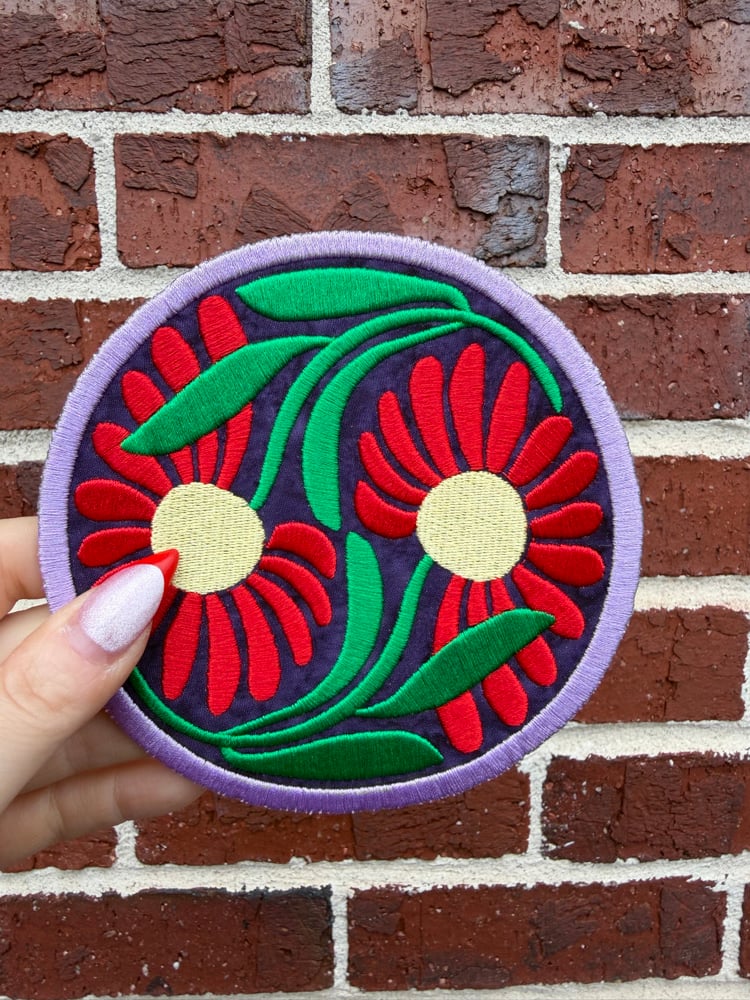 Image of Red Daisy Patch 2