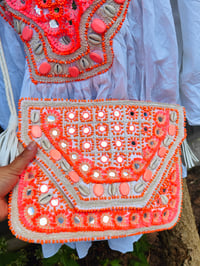 Image 7 of Cotton Neon Set-  tunic and bag- one off 