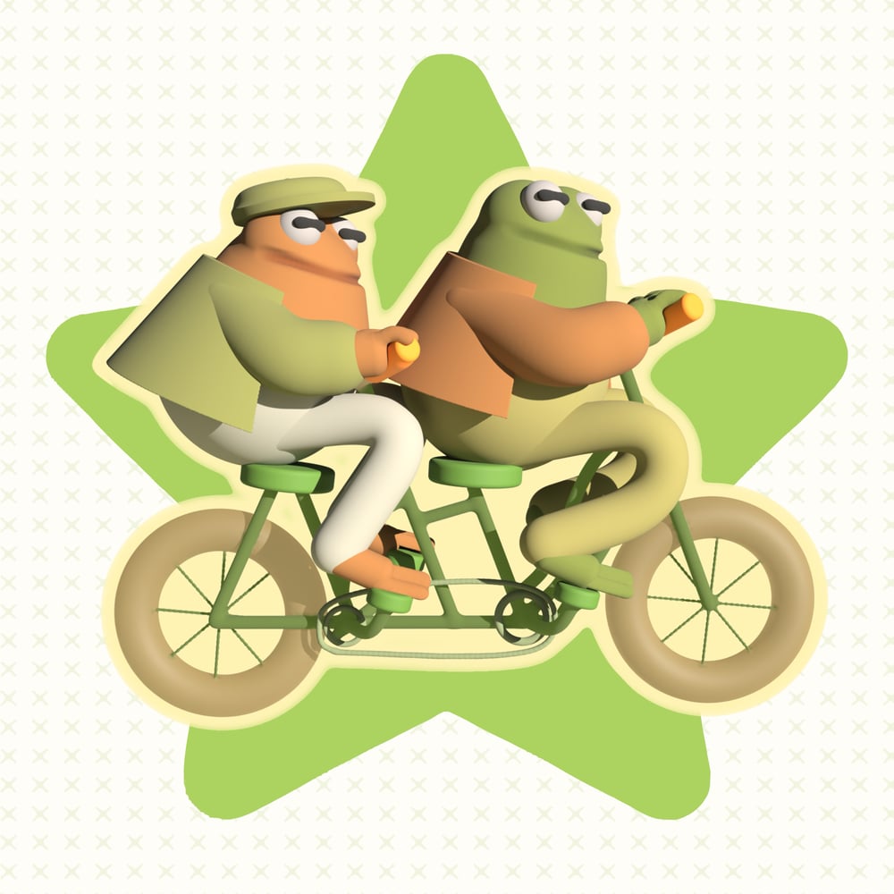 Image of [PREORDER] FROG AND TOAD STICKER