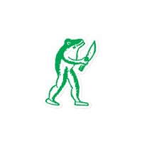 Image 3 of Eugene Teal's FROG With Knife Sticker