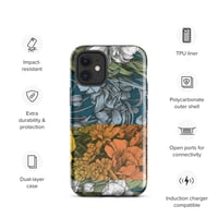 Image 8 of Art Nouveau Inspired Colorful Quartet Boho Hippie Floral Sketch Tough Case for iPhone®