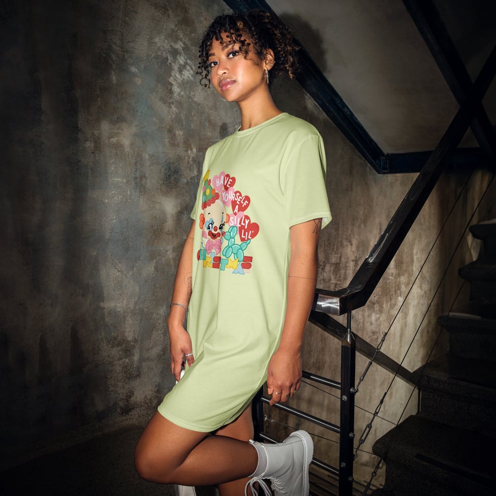 Image of SILLY LIL´ CHRISTMAS (Vintage green )T-shirt dress
